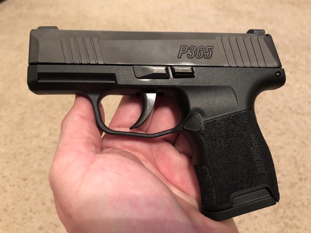 The Sig P365 pistol.