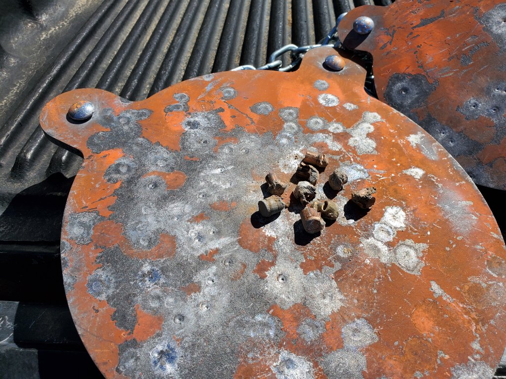 Pistol round that missed the steel and hit the dirt.jpg
