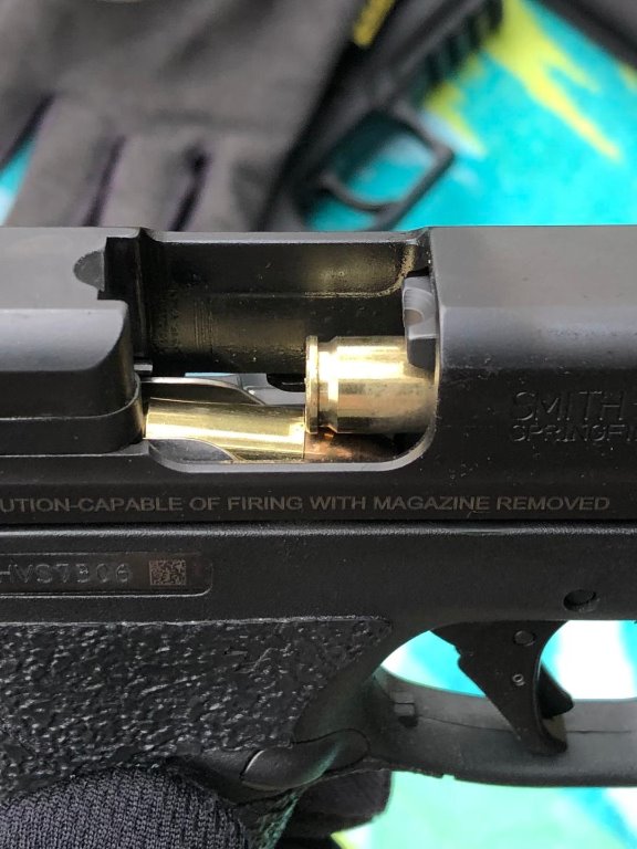 A different angle of Shield malfunction