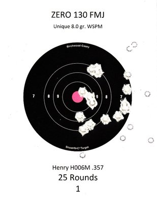 Henry Brass Big Boy .357 75' 130 grain FMJ