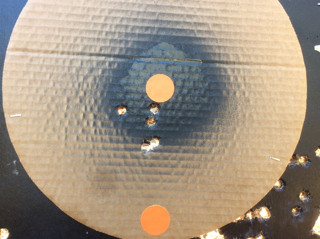 Smith and Wesson 25-7 45 colt   250 gr cast bullet and 6 gr. red dot.jpg