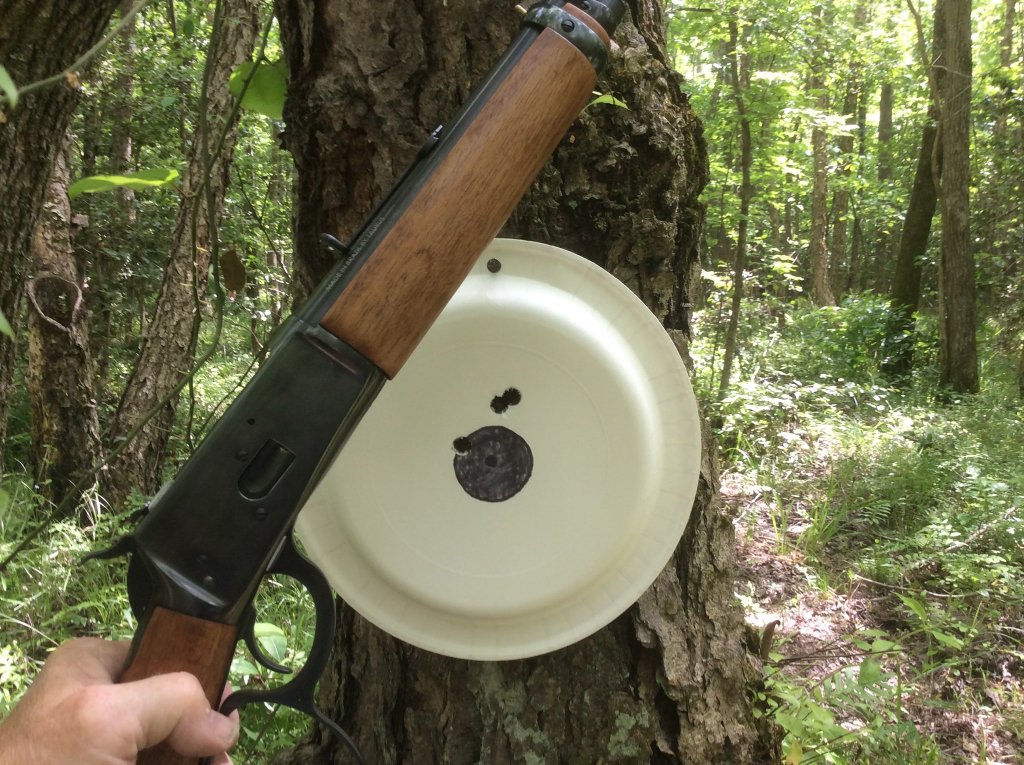 quick 3 shot group  255 gr swc with 9.5 unique.jpg