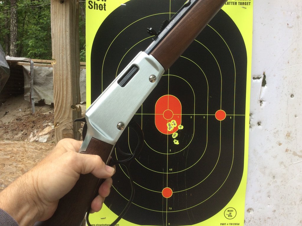 11 shot group with Henry evil roy 22 from 20 yds..jpg