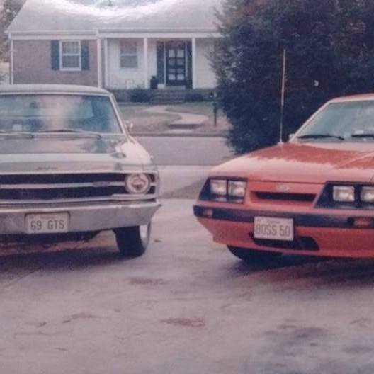 69 340 Dart GTS and 85 Mustang 5.0 LX.jpg