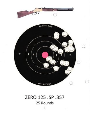 Henry Big Boy .357 6" target at 75 feet