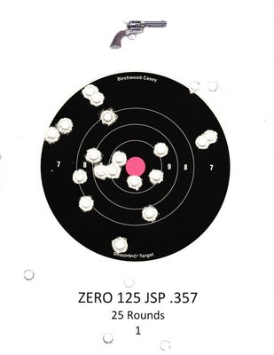 SmokeWagon 6" target at 25 feet