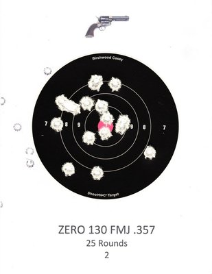 Uberti SmokeWagon .357 at 25 feet