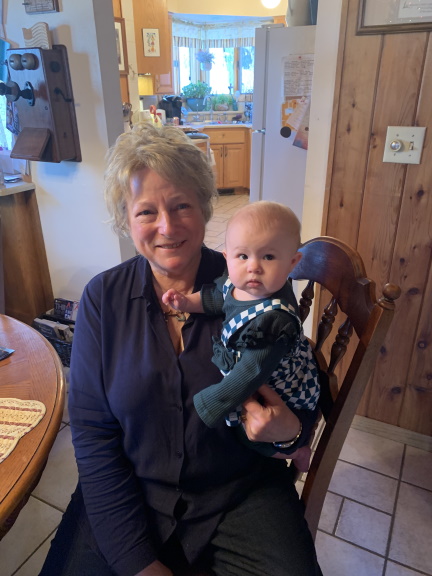 Great Grandma with newest great graddaughter.JPG