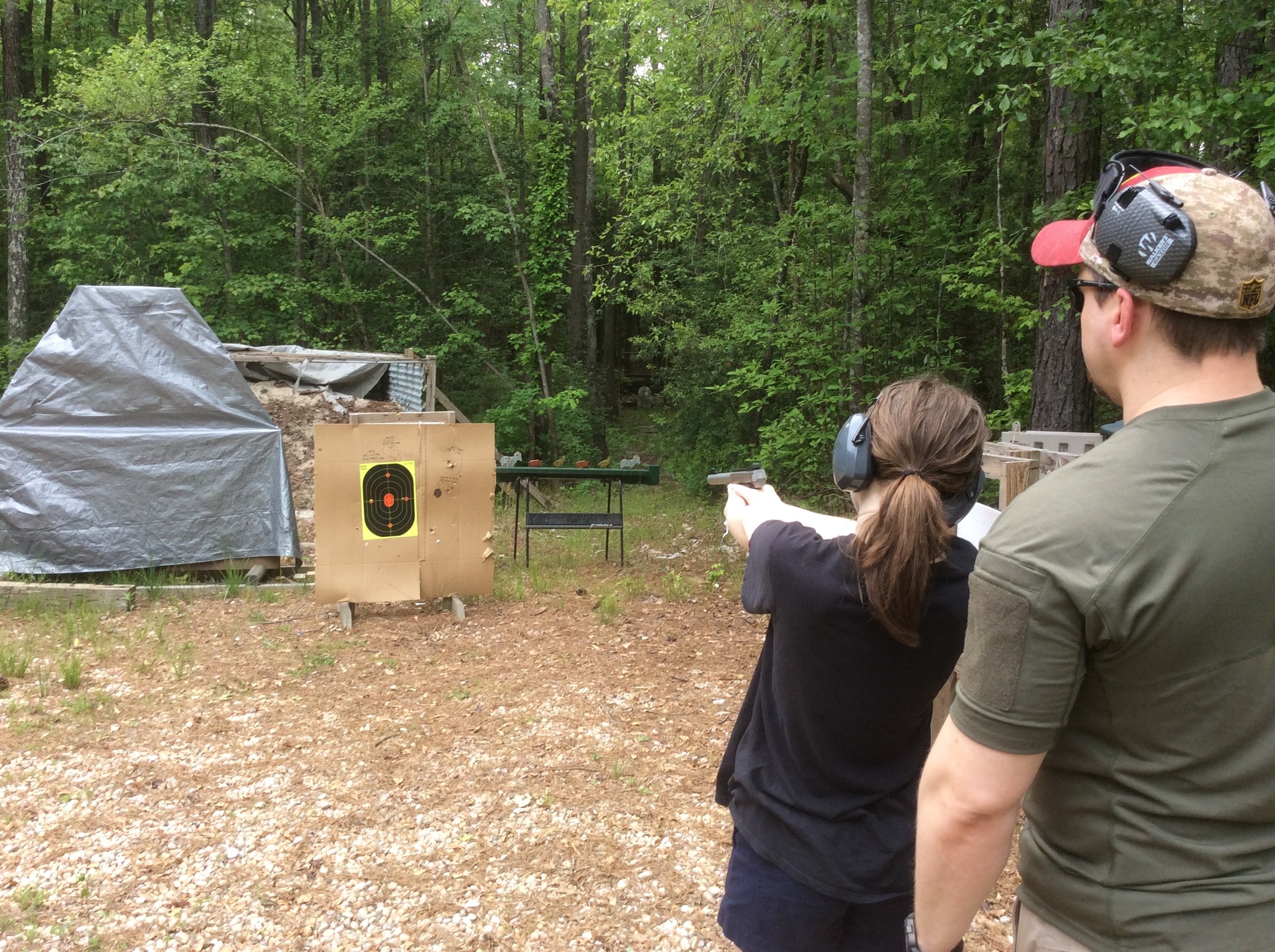 Macie warming up with the 22 Victory pistol.jpg