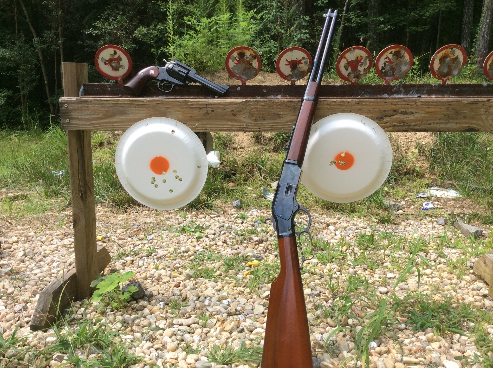 Ruger NM Blackhawk 44 special and 1873  Winchester 44 Mag and Special.jpg