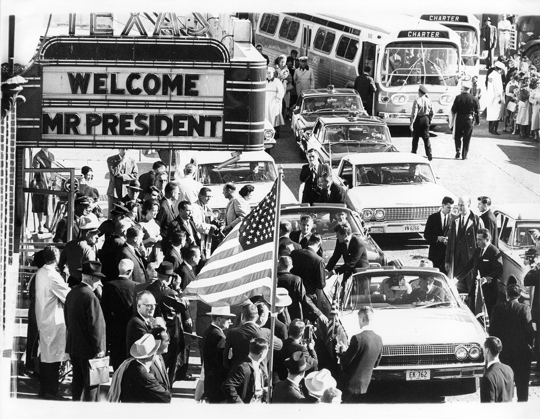Kennedy leaving Ft Worth the morning. 11-22-63