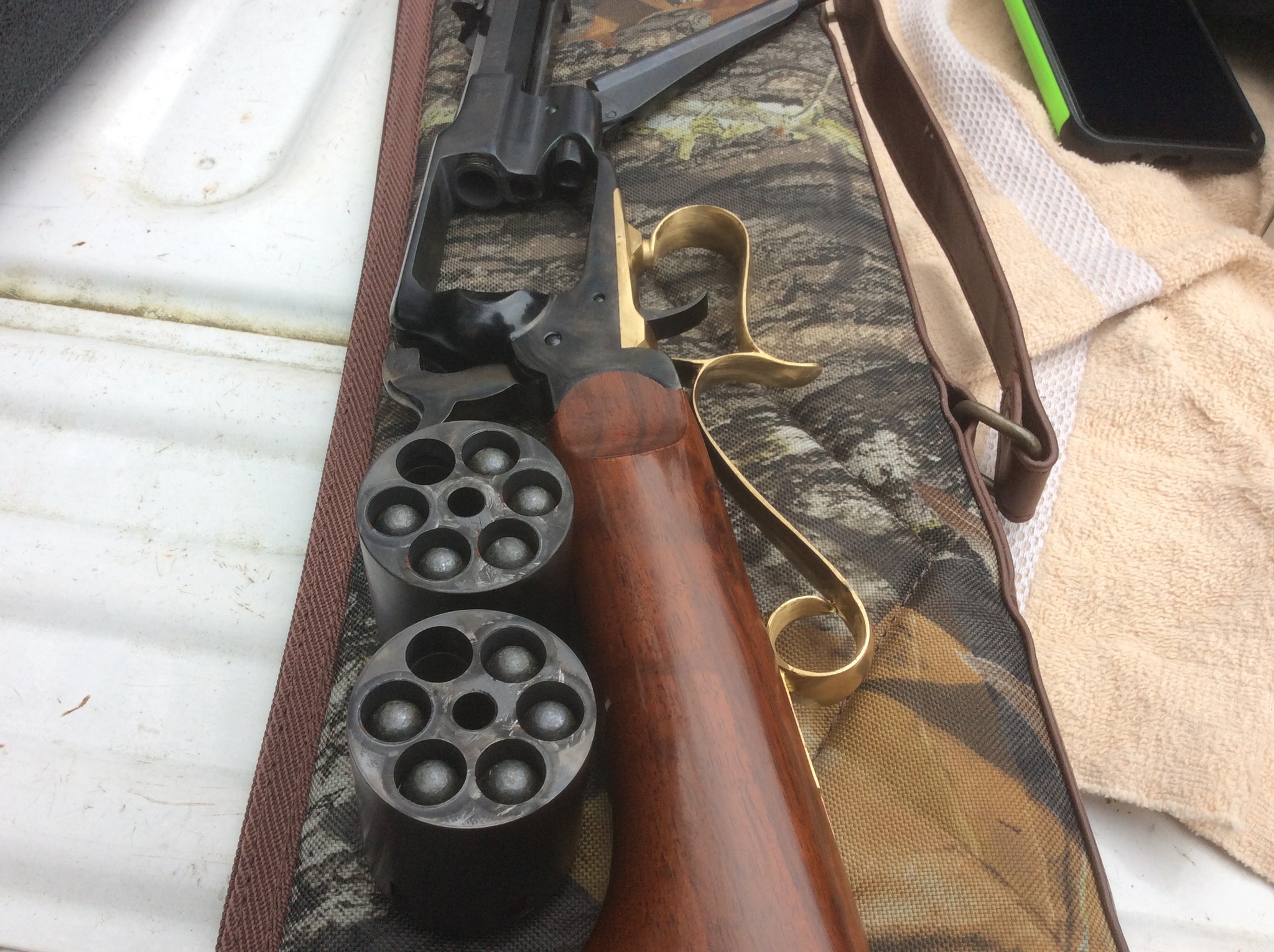 pair of loaded 45 Colt cylinders for 1858 Remmie carbine.jpg