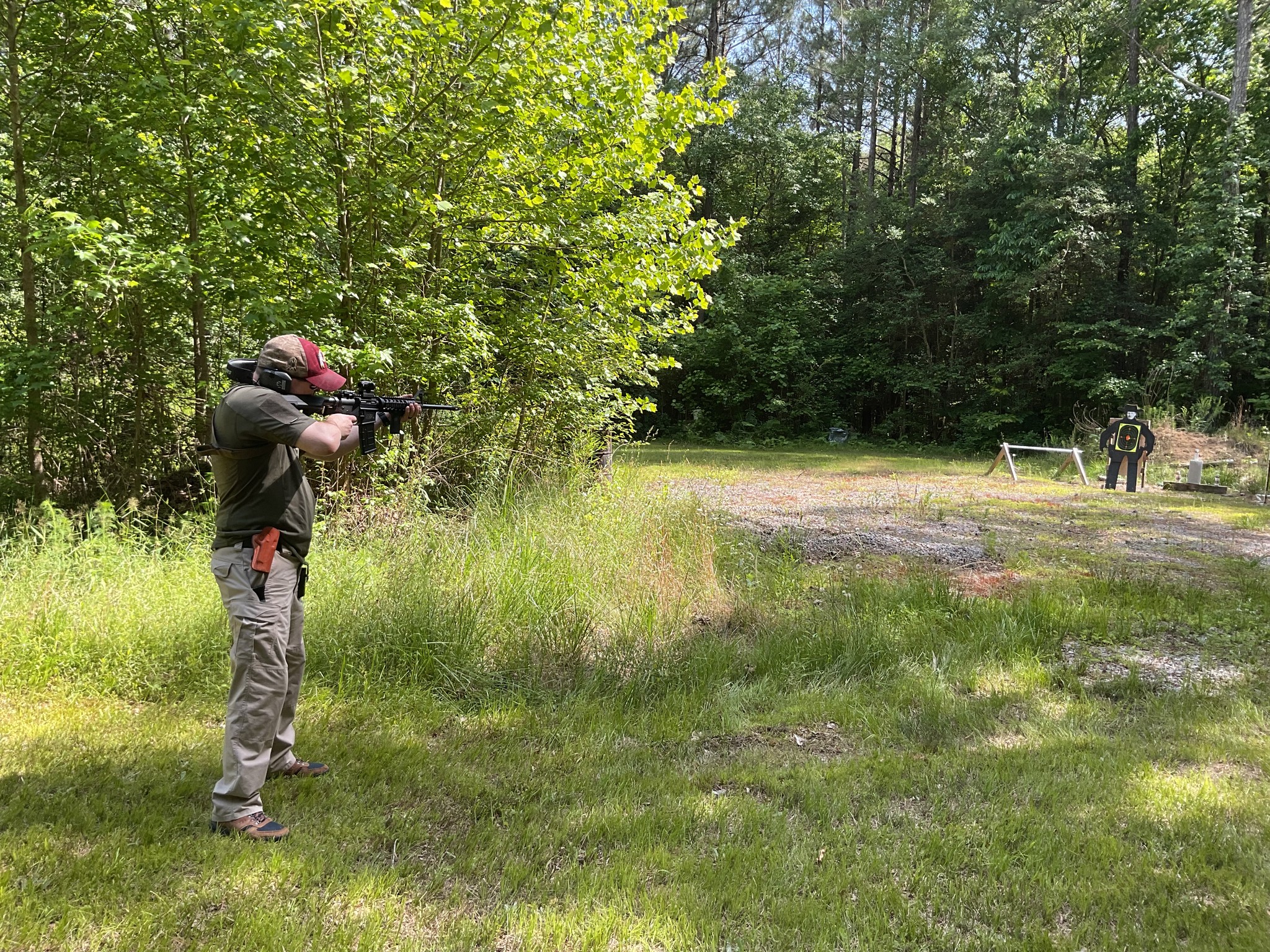 Chad workin on Black Bart with the 5.56.jpg