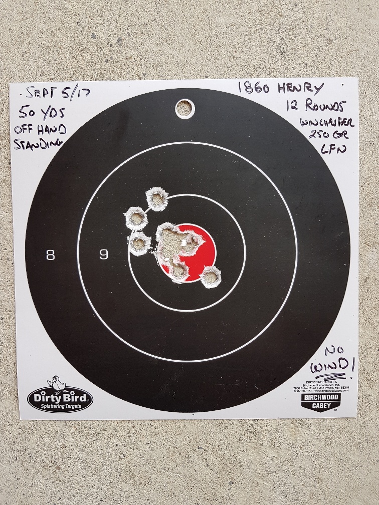 1860 Henry 50 yds off hand standing