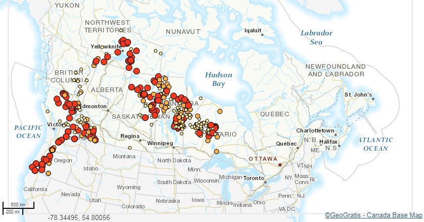 Canadian Wildfires Today