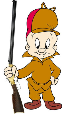 Elmer with his Henry Rifle