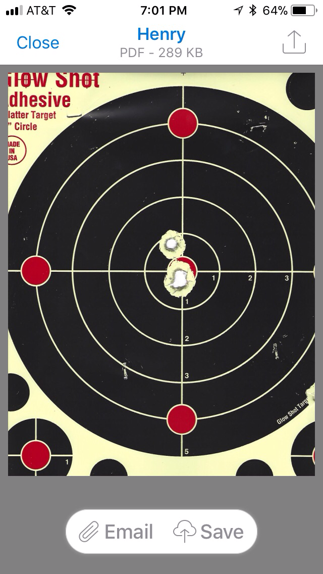 5 shot group scoped